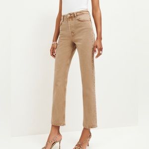 Reformation Cynthia High Rise Straight Jeans
